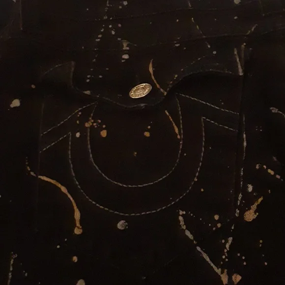 True Religion men's splattered skinny jeans - Picture 8 of 8